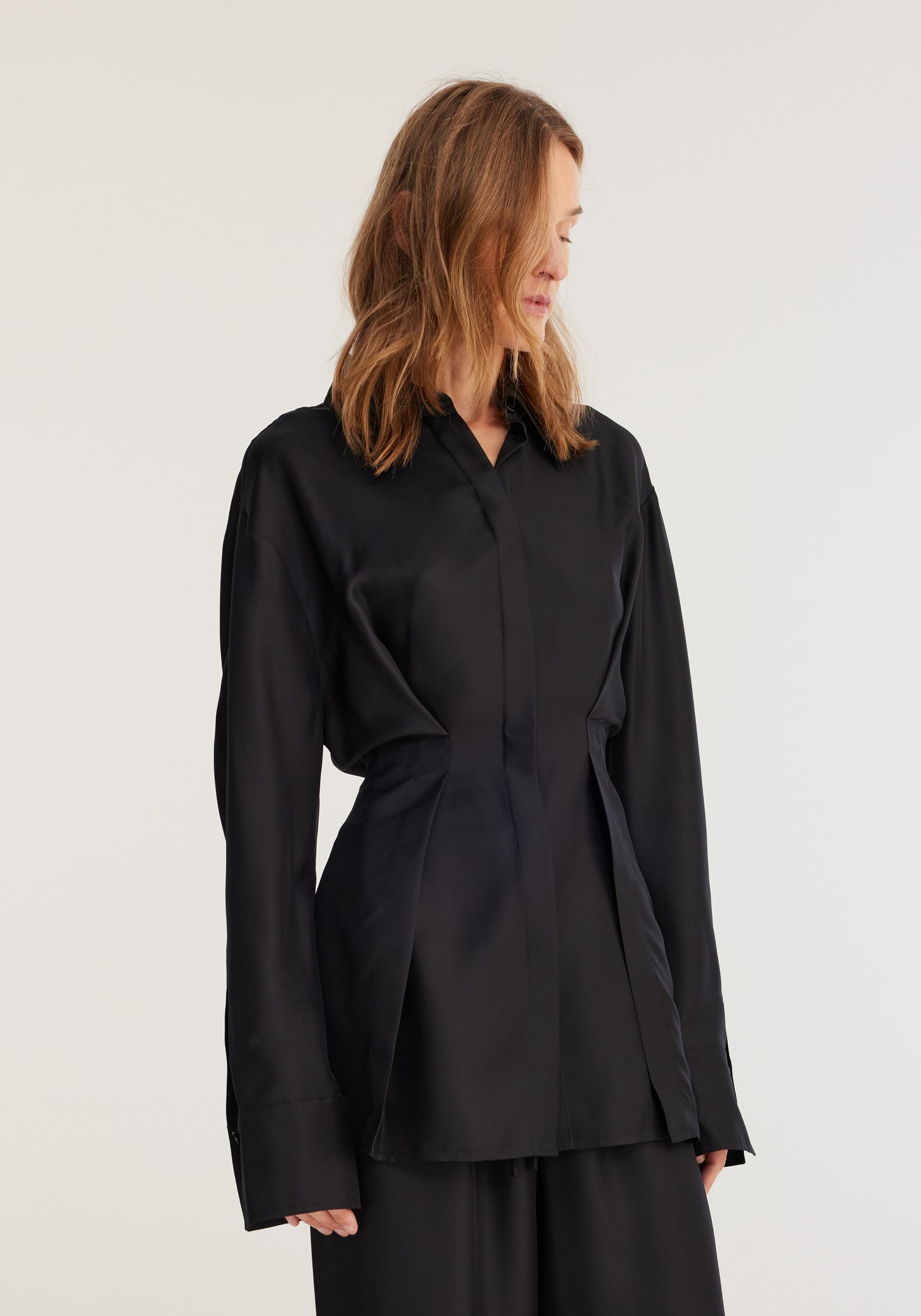 Waisted Silk Top
