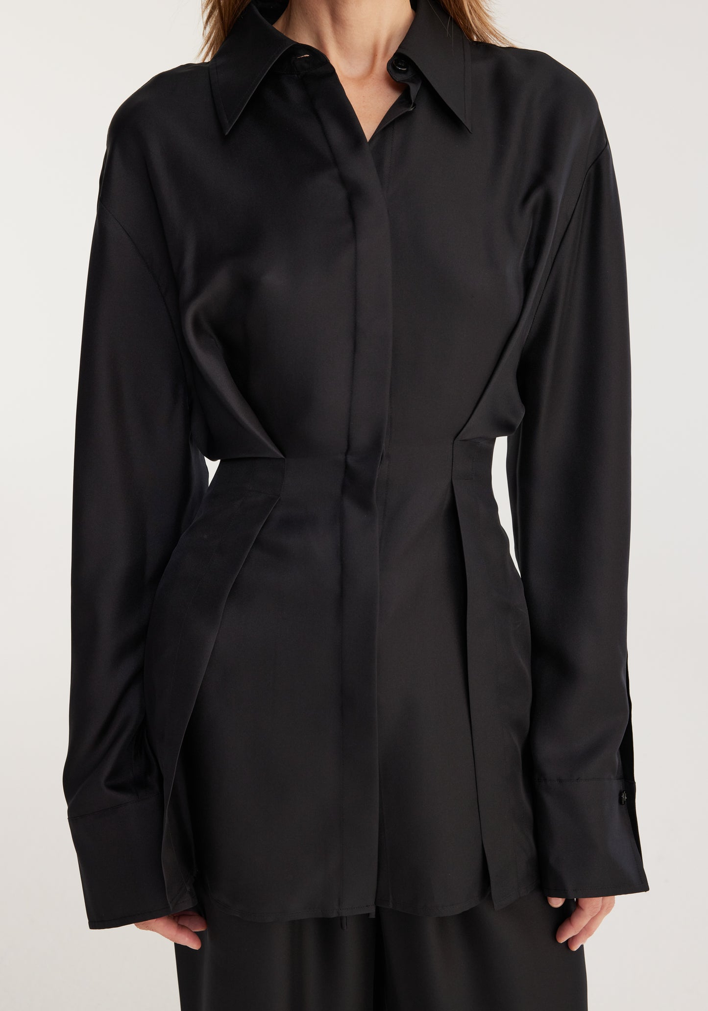 Waisted Silk Top
