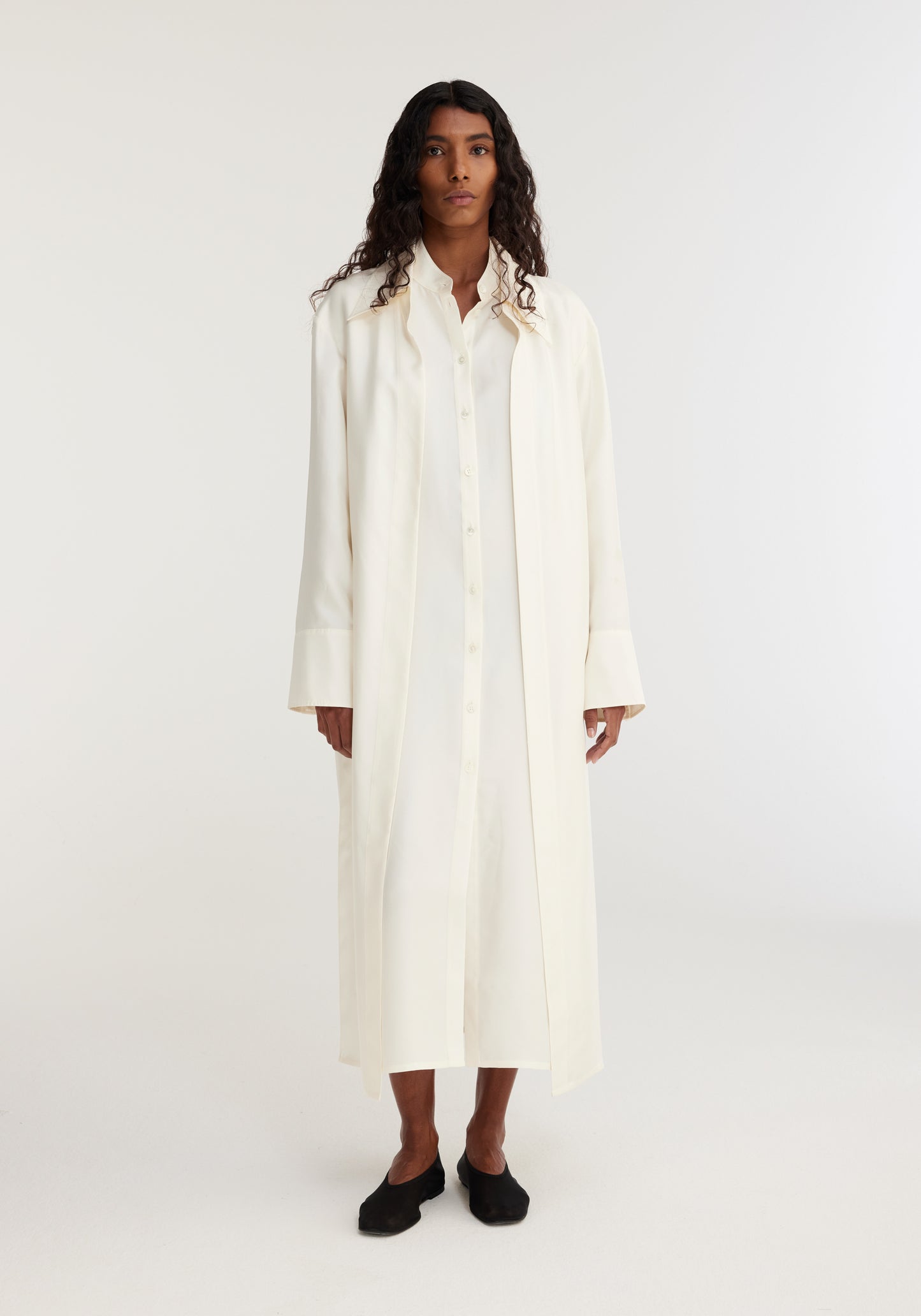 Double-Layer Silk Dress