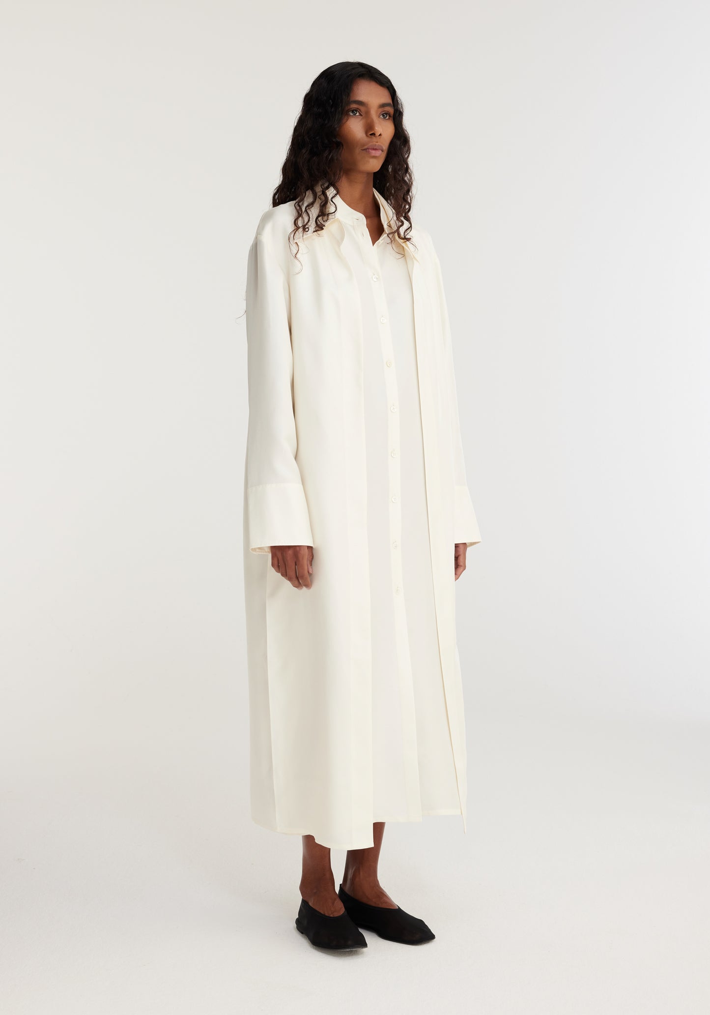 Double-Layer Silk Dress