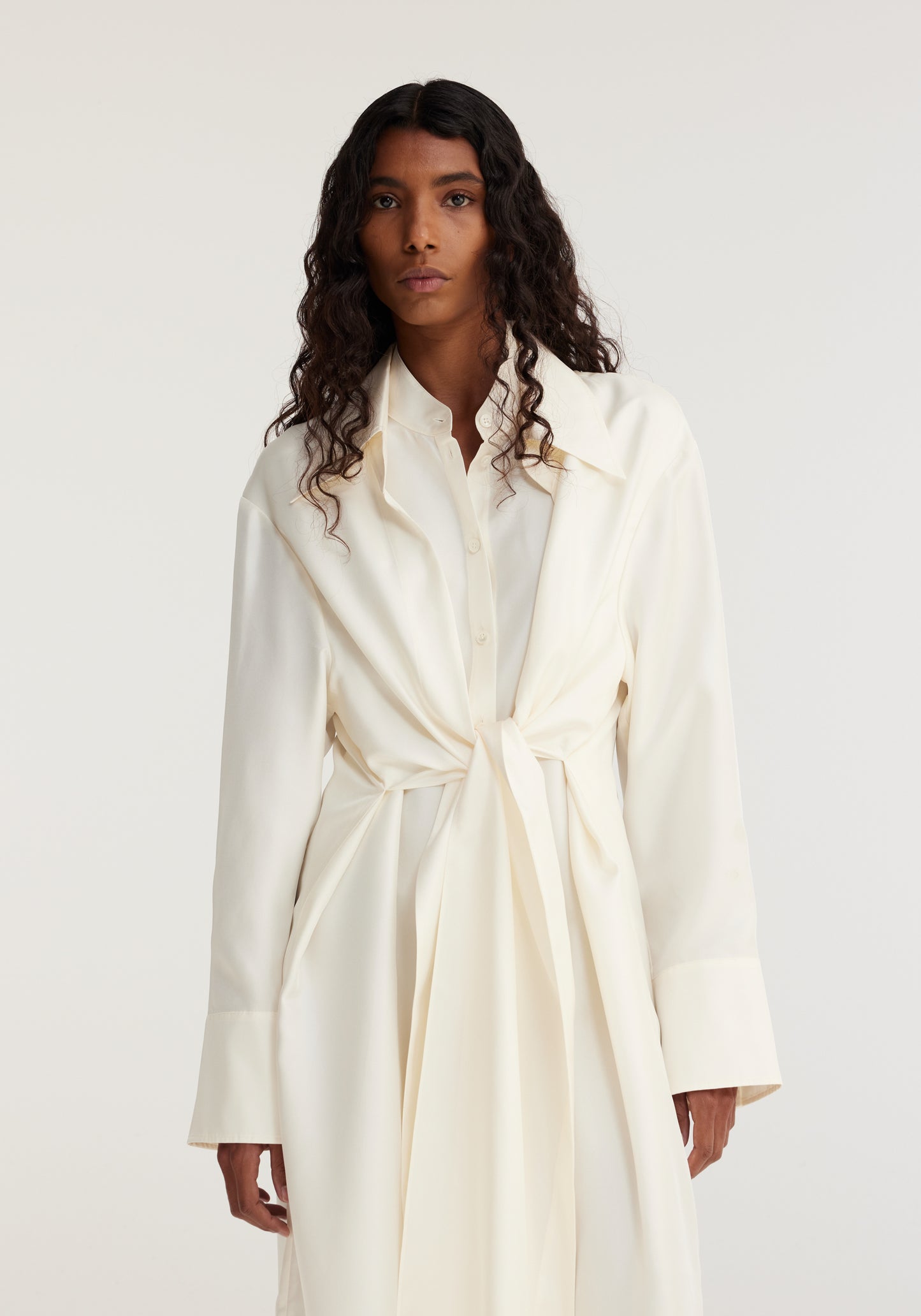 Double-Layer Silk Dress