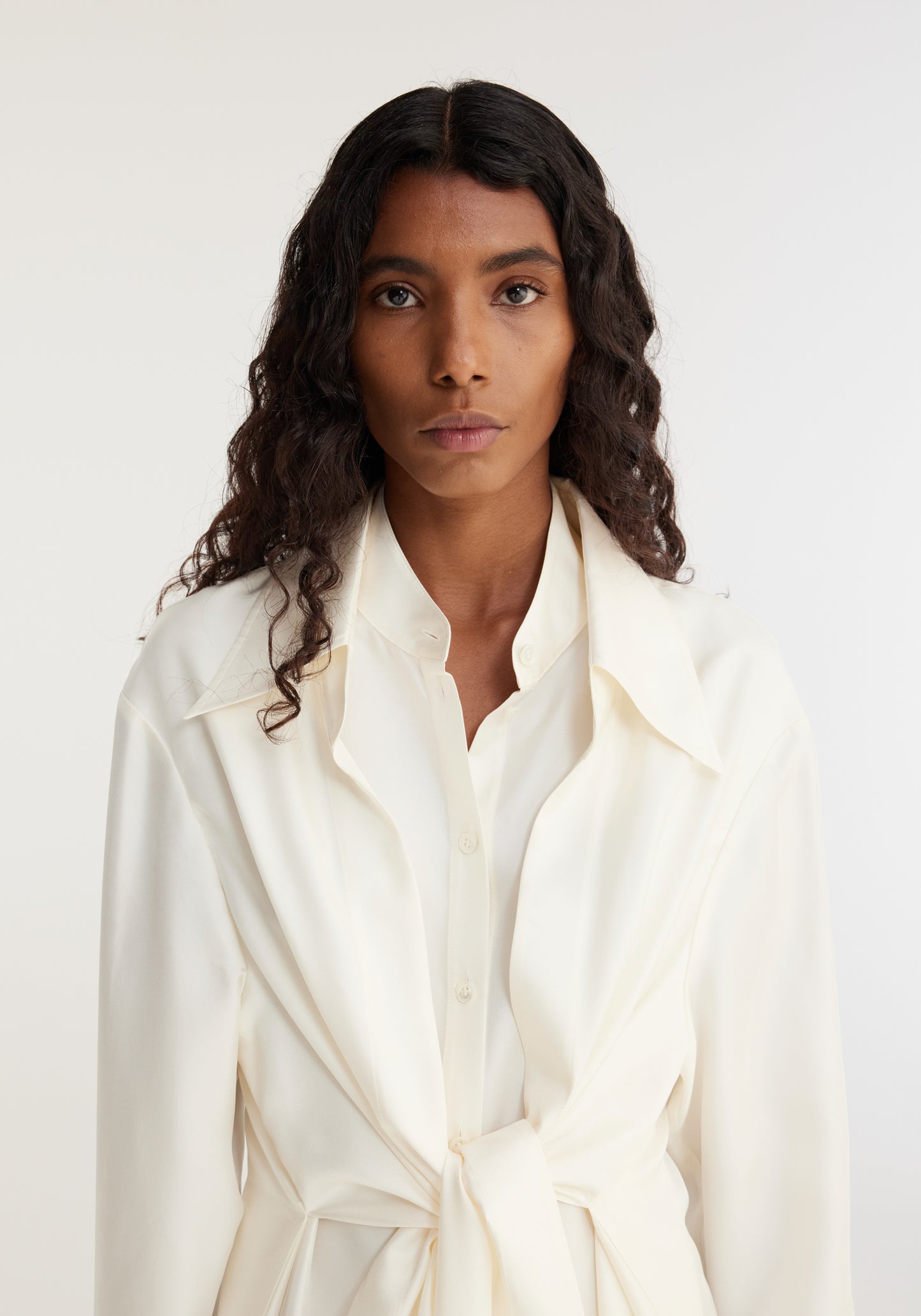 Double-Layer Silk Dress