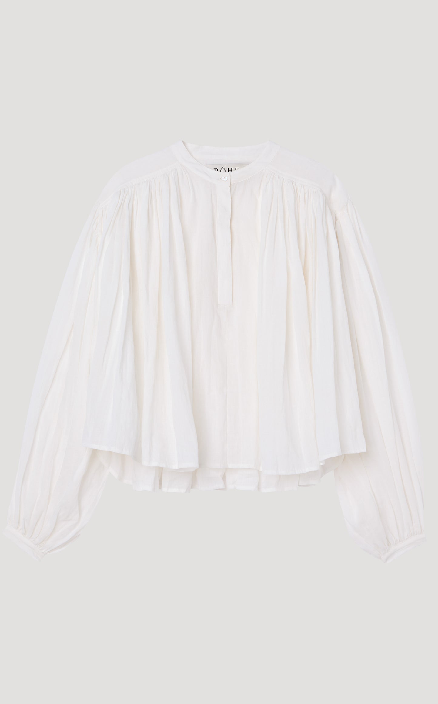 PLEATED Ramie Top