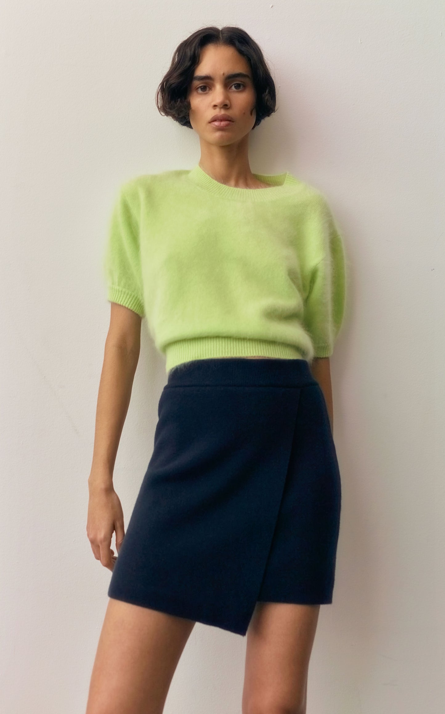 JOSETTE Skirt - Navy and Sand