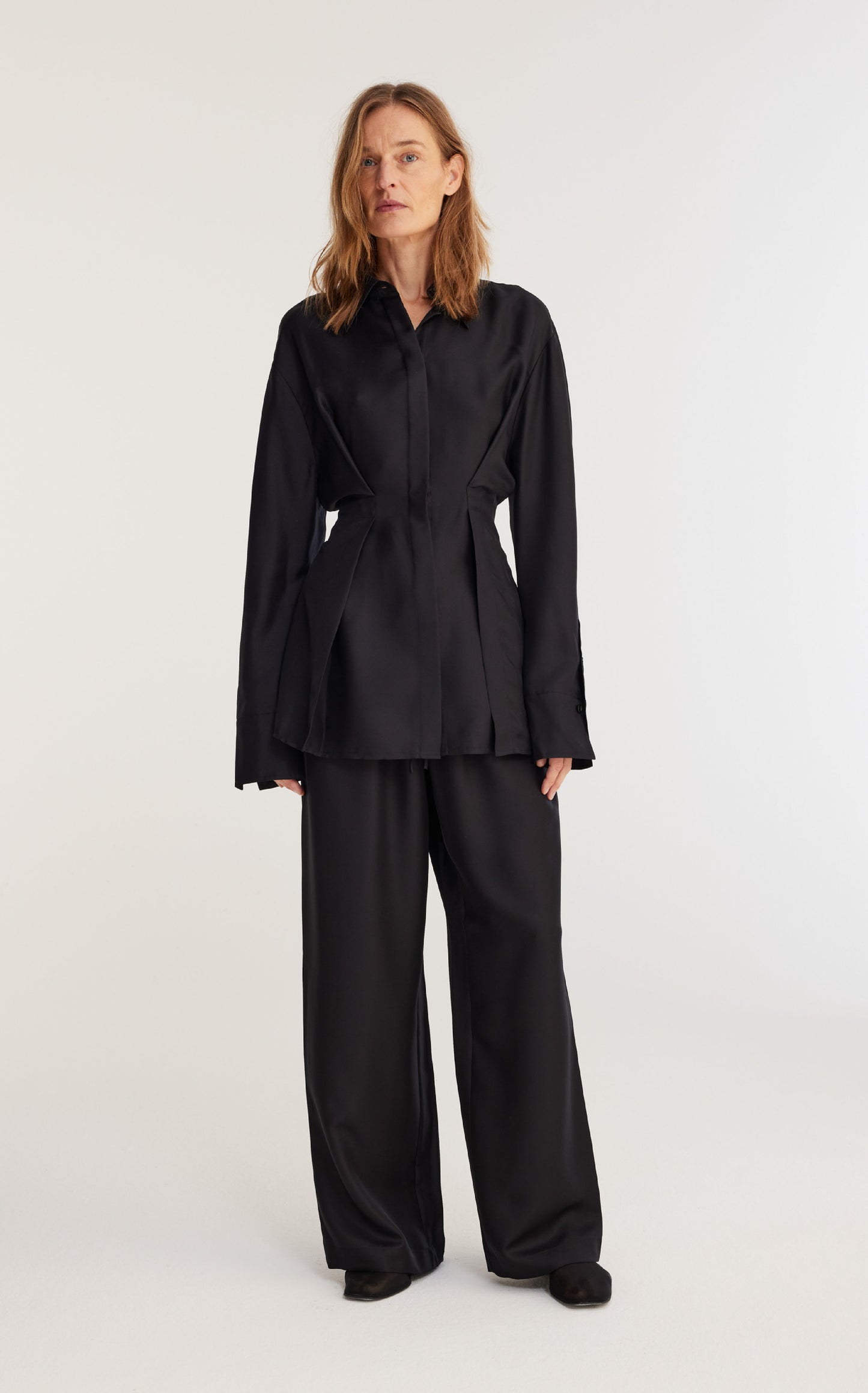 Waisted Silk Top