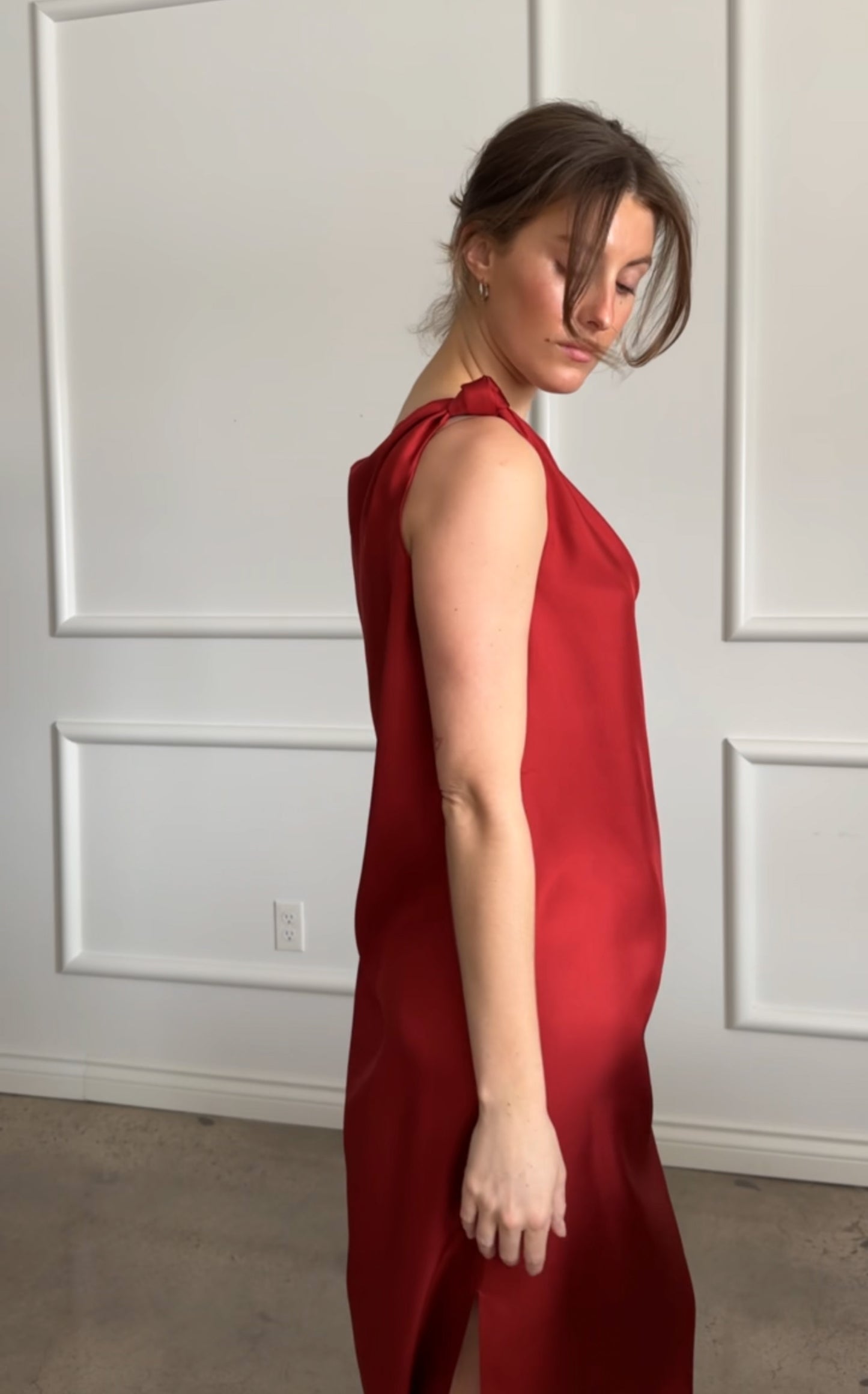 MOUN Draped Sleeveless Dress