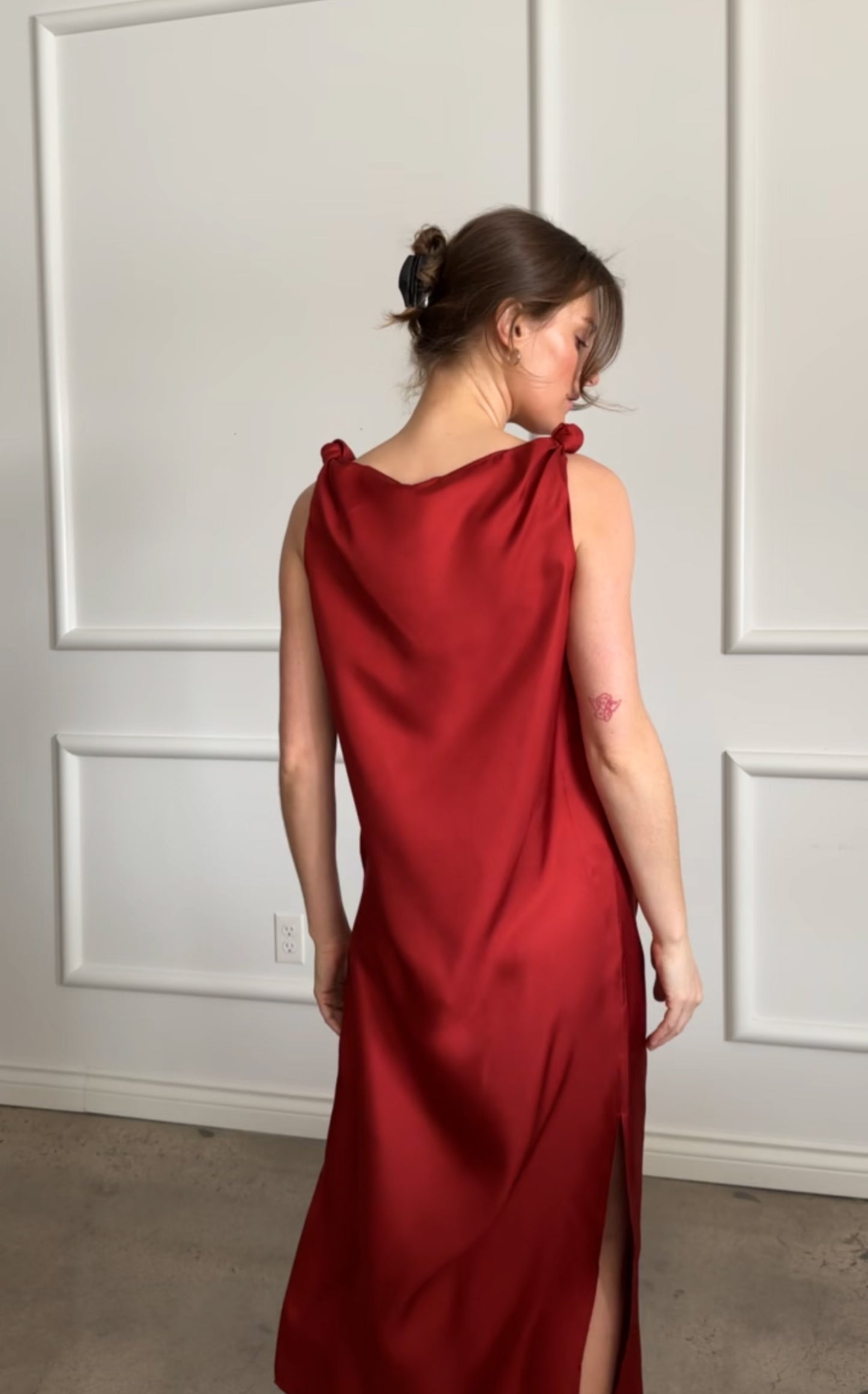 MOUN Draped Sleeveless Dress