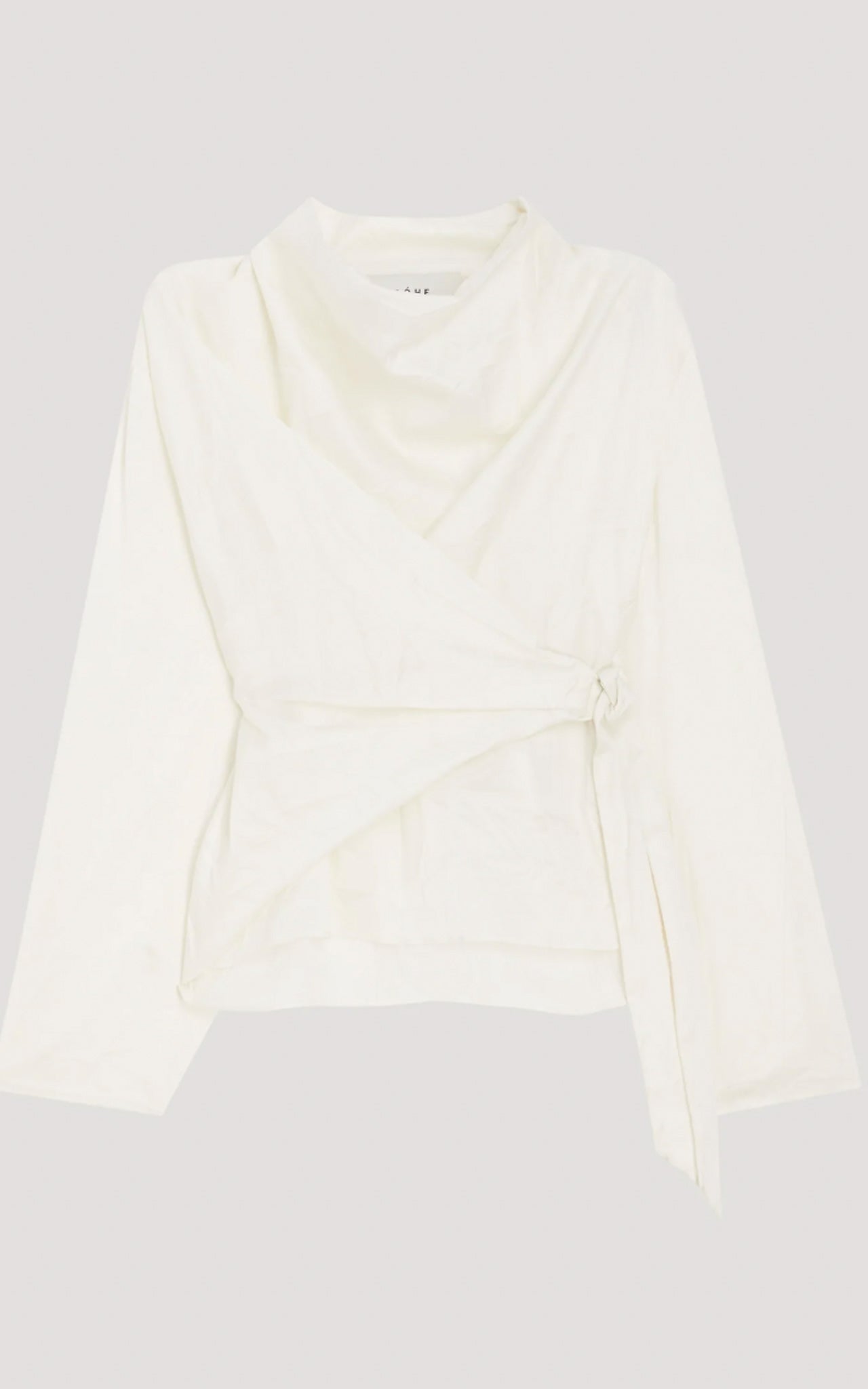 CRUSHED Satin Top - Cream