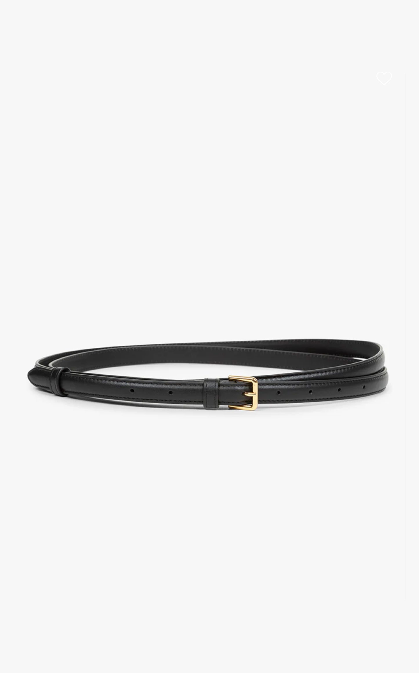 COLOMBINA Fine Double Belt - Black