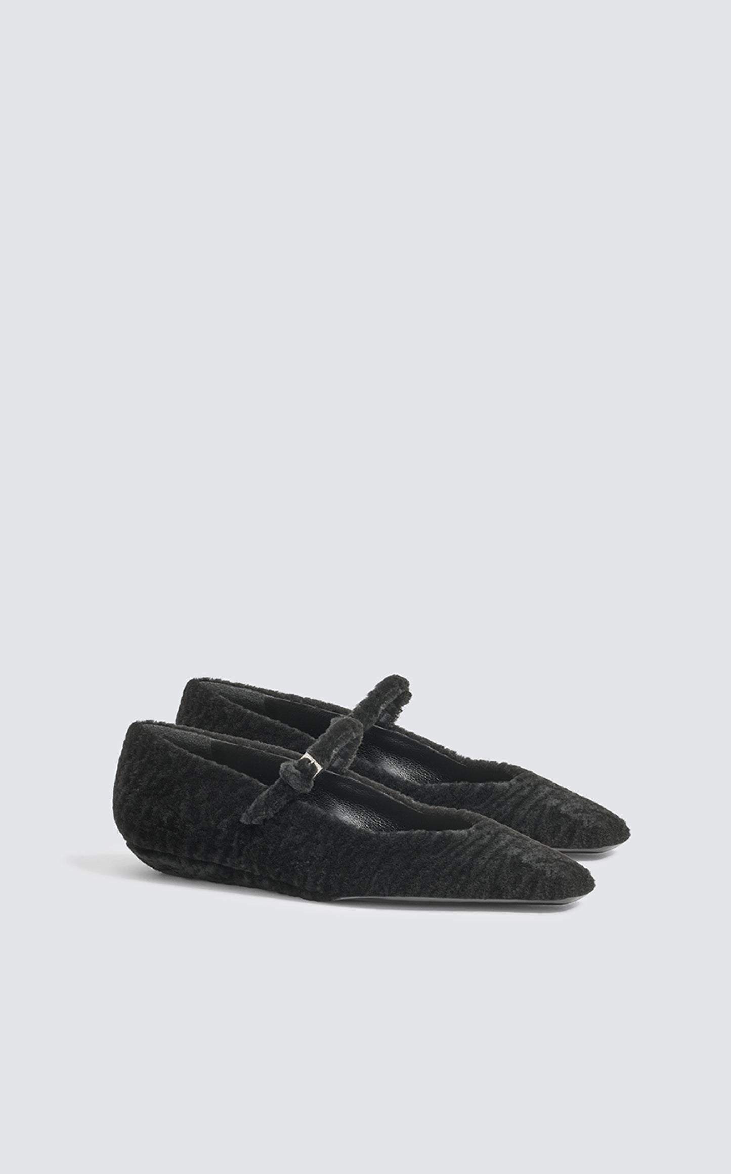 JULIE Shearling Ballerinas