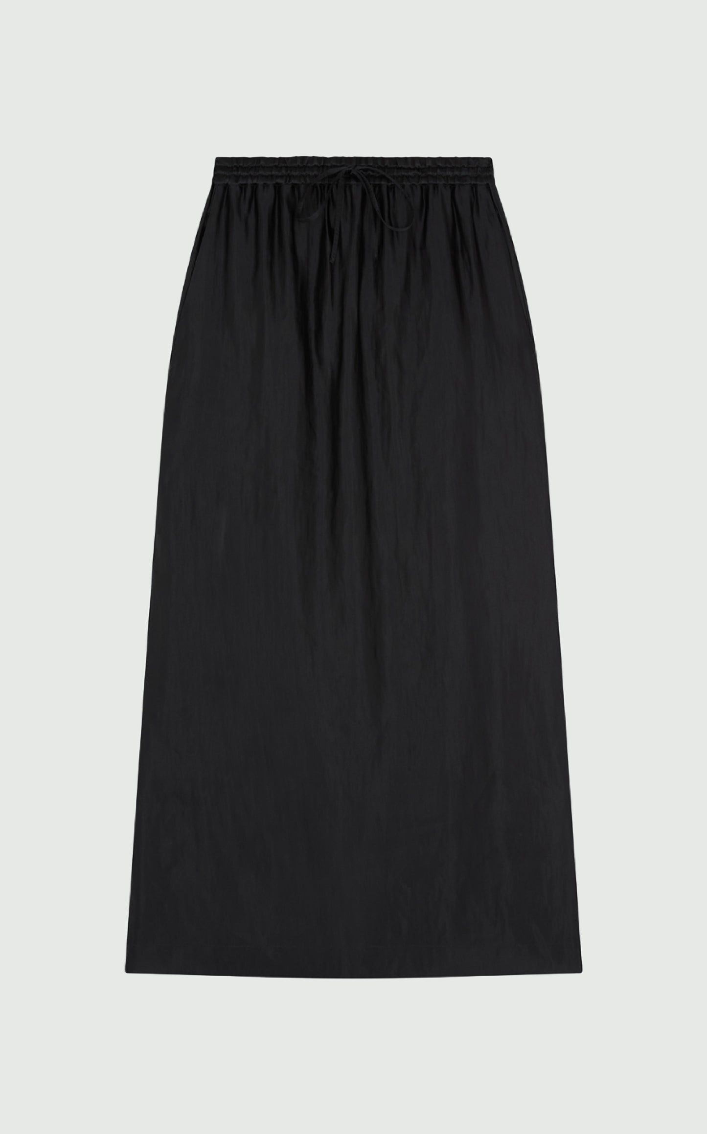 LIAM Elastic Waistband Skirt - Black