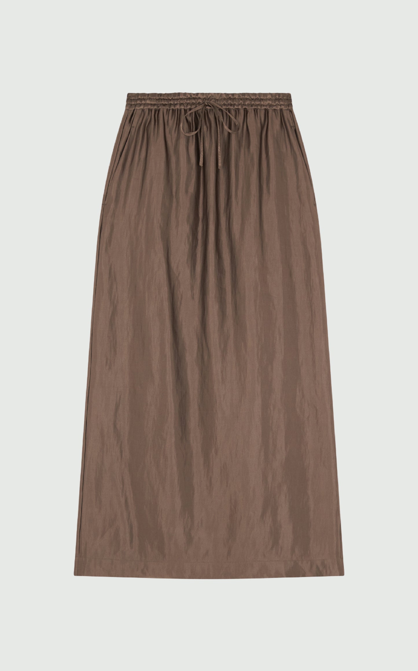 LIAM Waistband Skirt - Deep Taupe