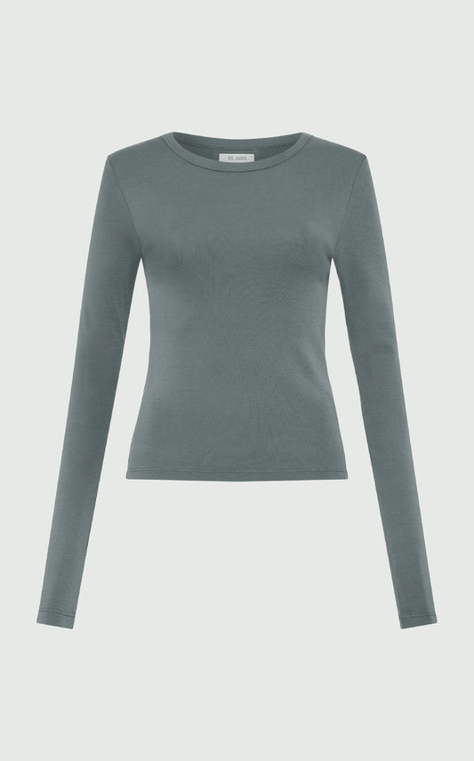 Balsam Green ORGANIC Cotton Long Sleeve Top