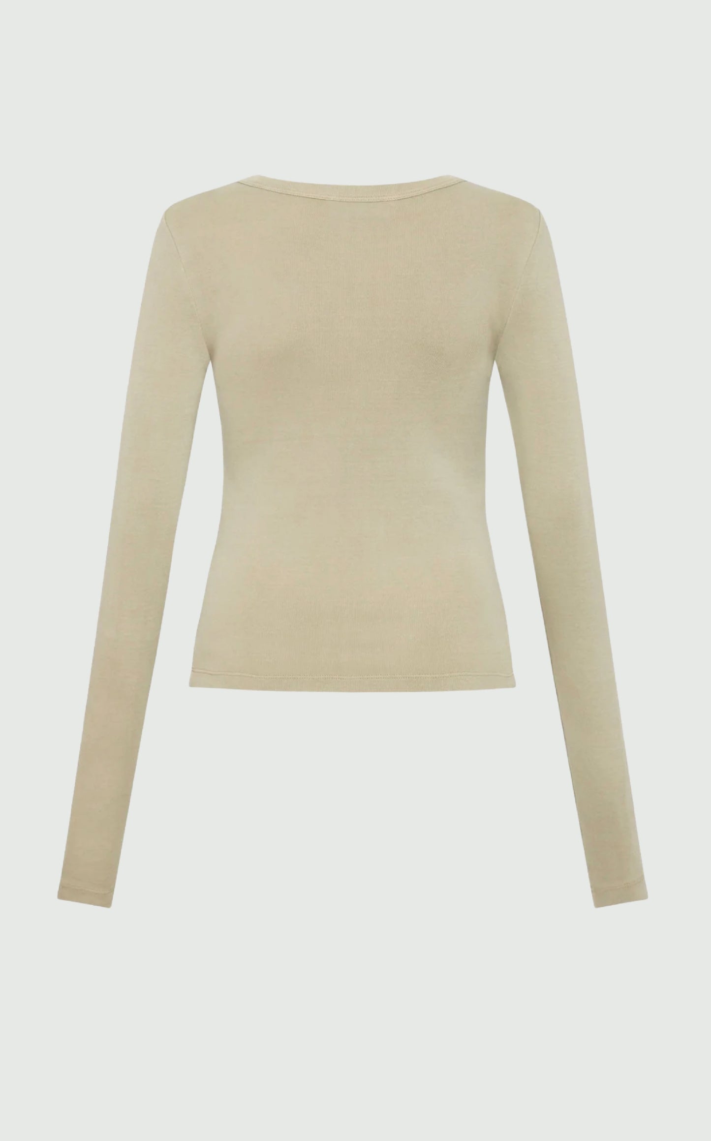 Moss Grey ORGANIC Cotton Long Sleeve Top