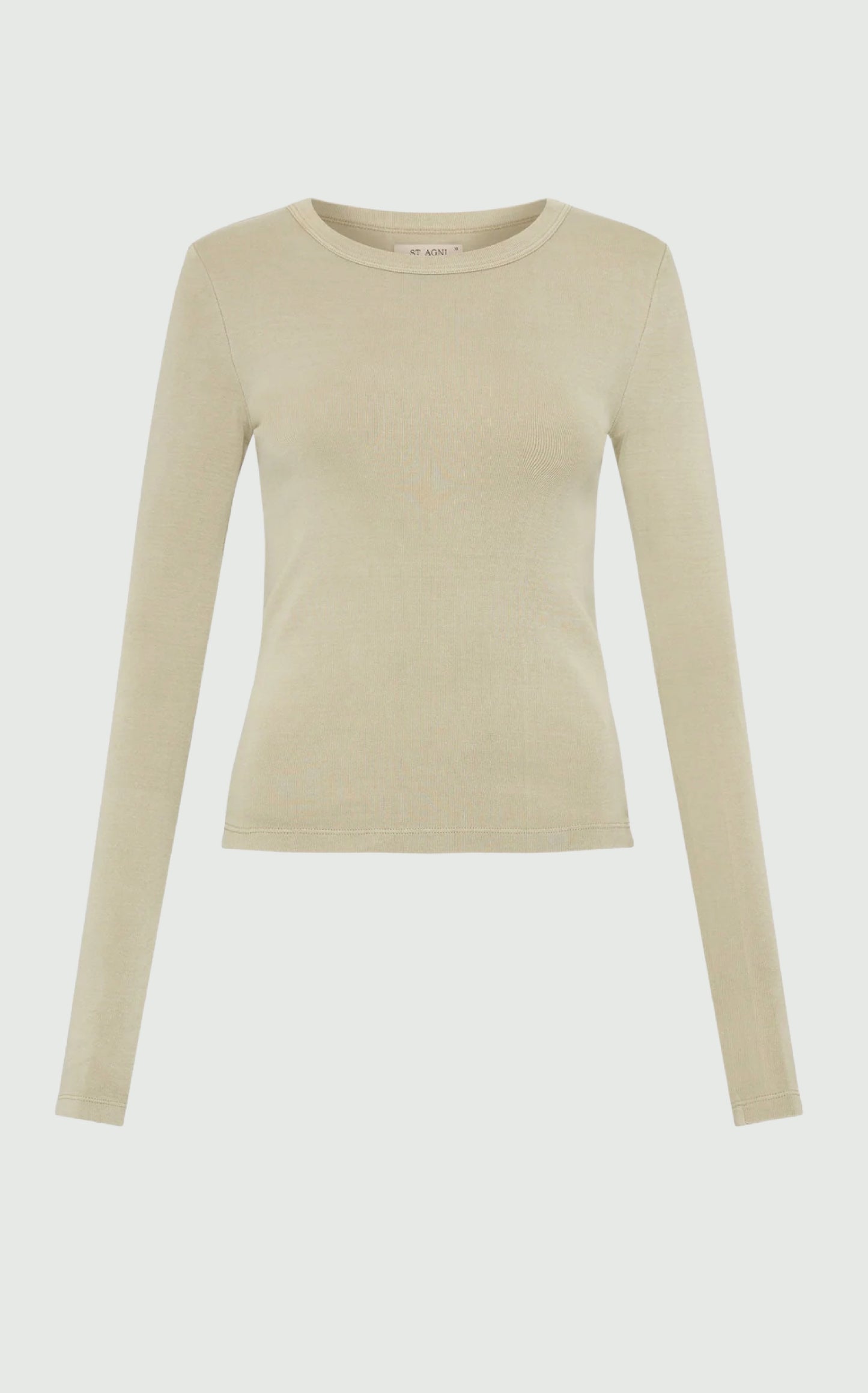 Moss Grey ORGANIC Cotton Long Sleeve Top