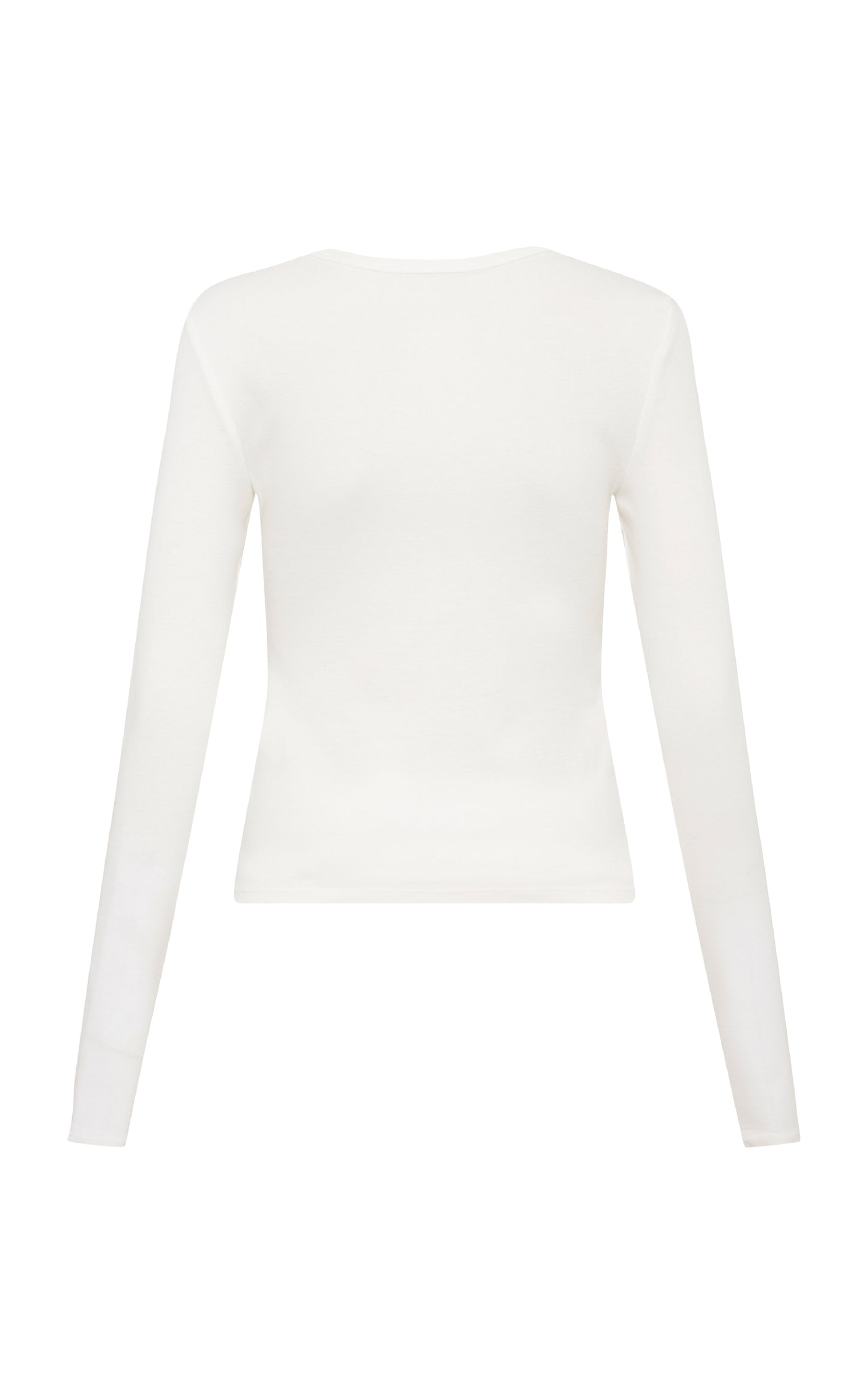 White ORGANIC Cotton Long Sleeve Top