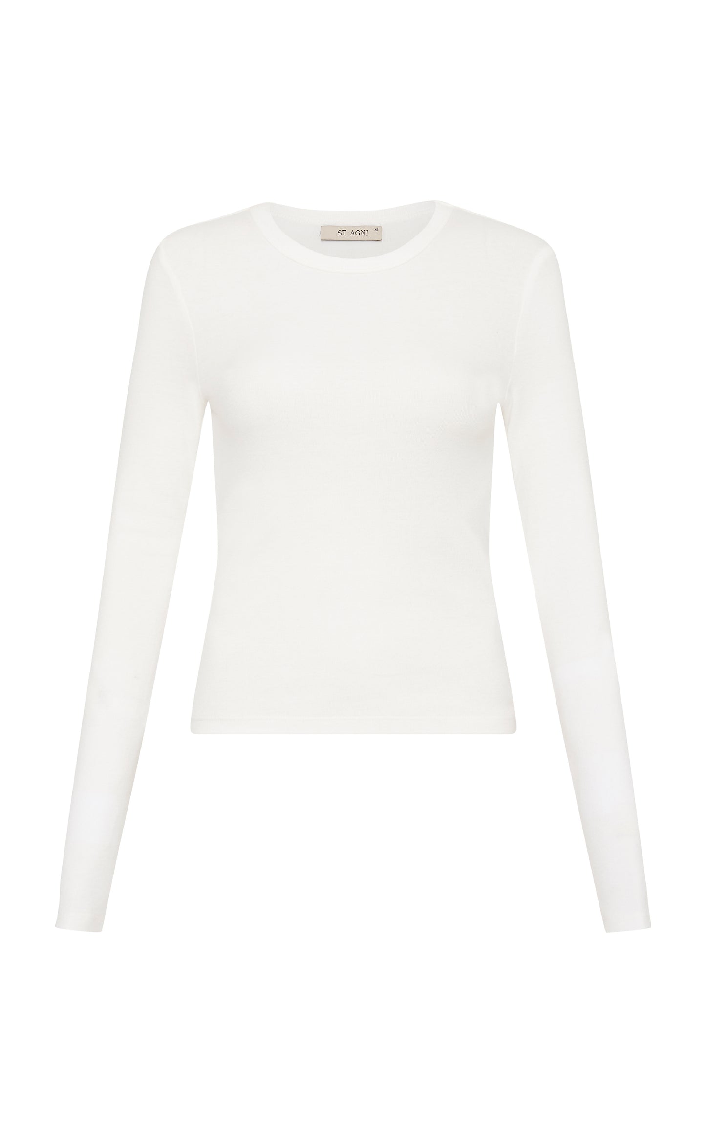 White ORGANIC Cotton Long Sleeve Top