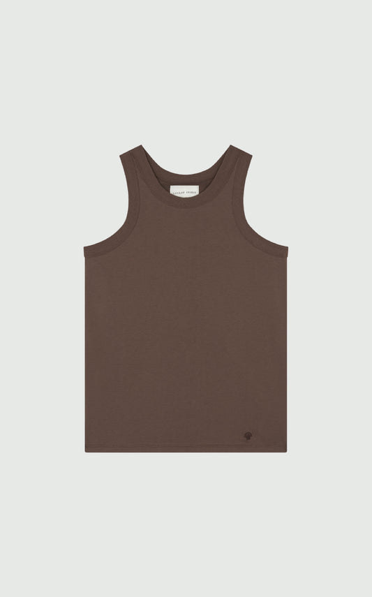 POSO Organic Cotton Tank - Wood