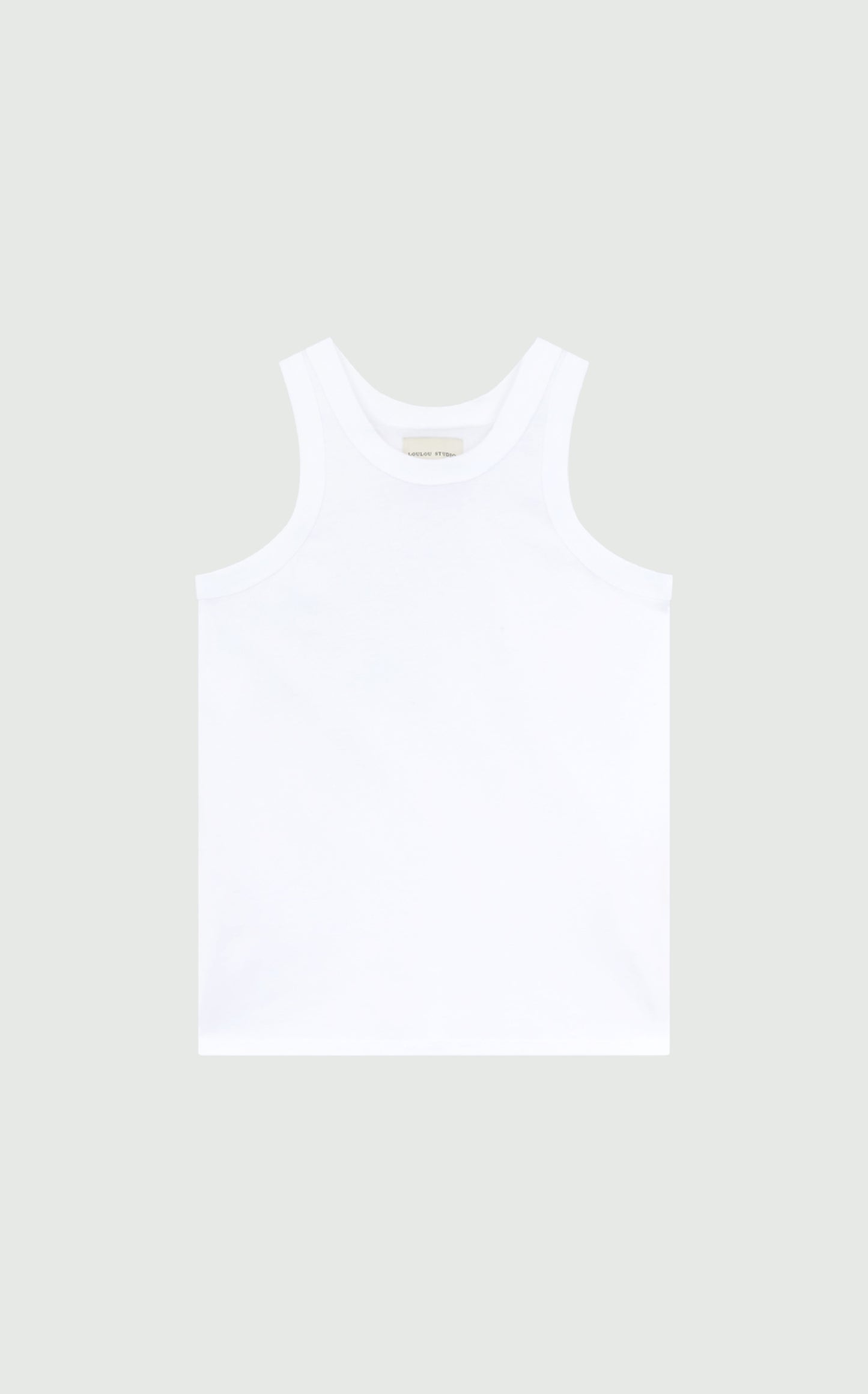 POSO Organic Cotton Tank - White