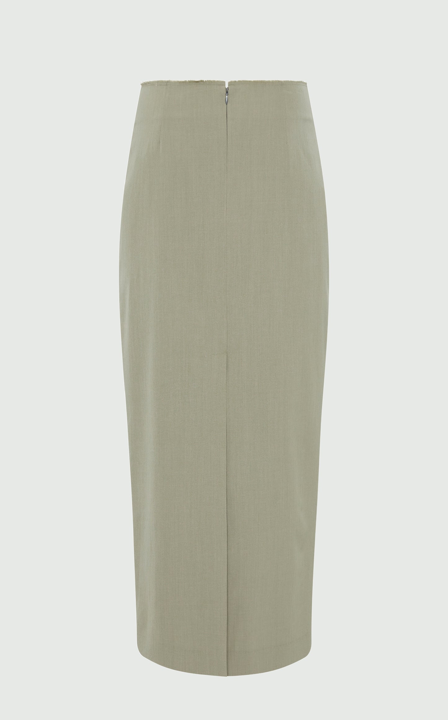 RAW Edge Column Maxi Skirt