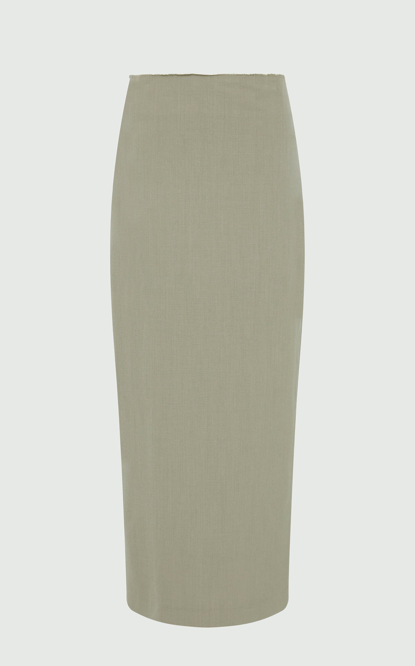 RAW Edge Column Maxi Skirt