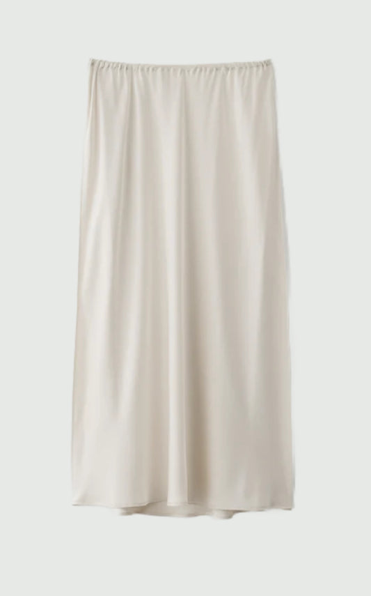 The MIDI Skirt - Champagne