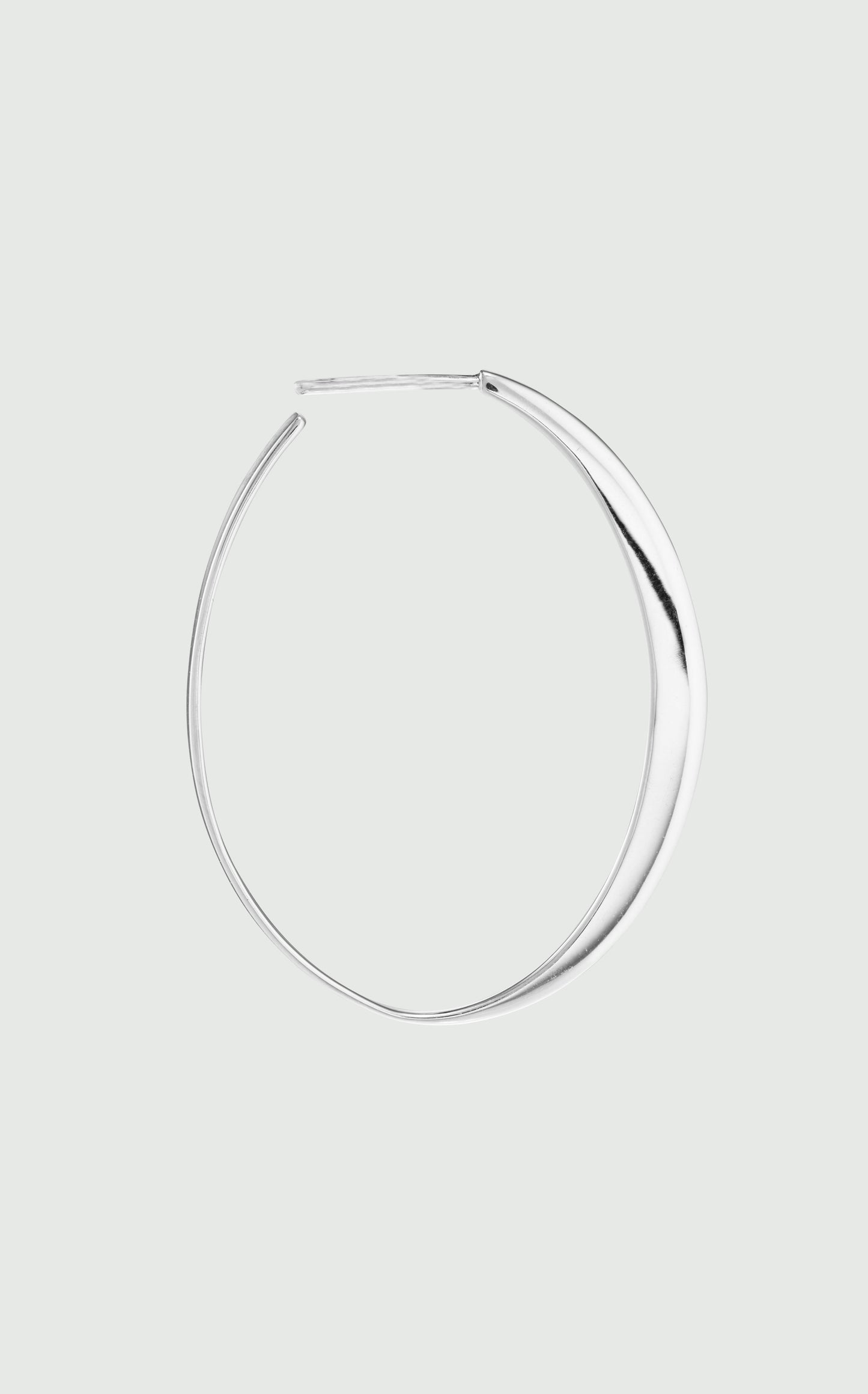 Silver Glow Hoop Medium