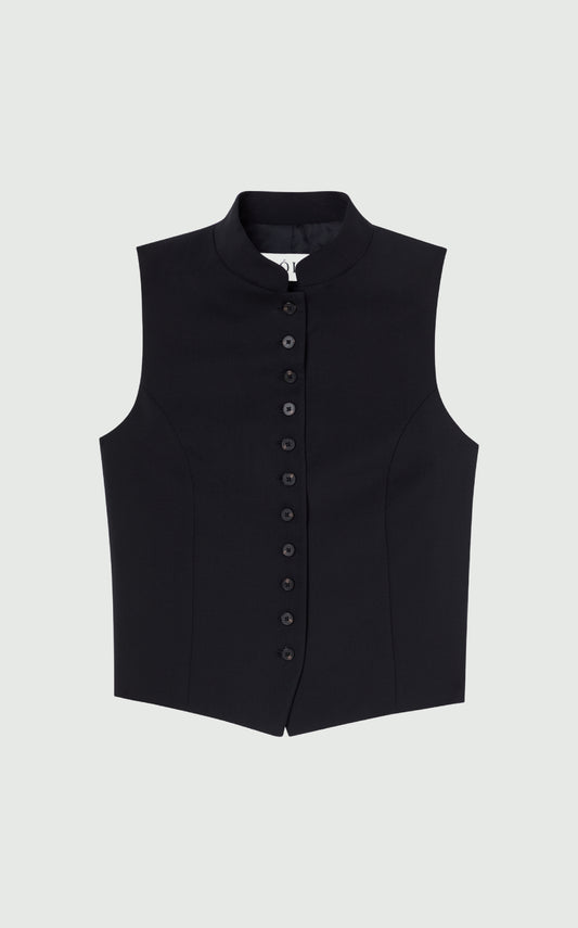 STAND Collar Buttoned Waistcoat