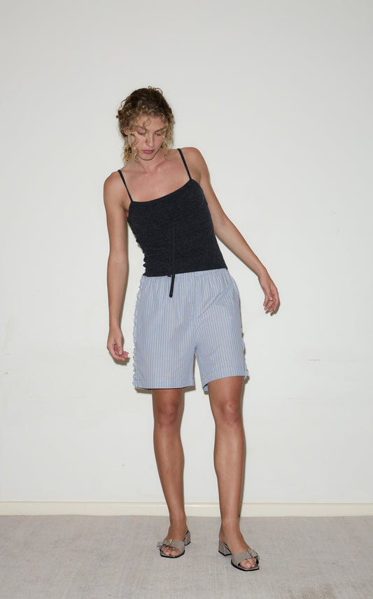 Simple KNIT Top - Charcoal